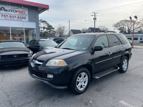 2005 Acura MDX for sale at AutoPro Virginia LLC in Virginia Beach VA