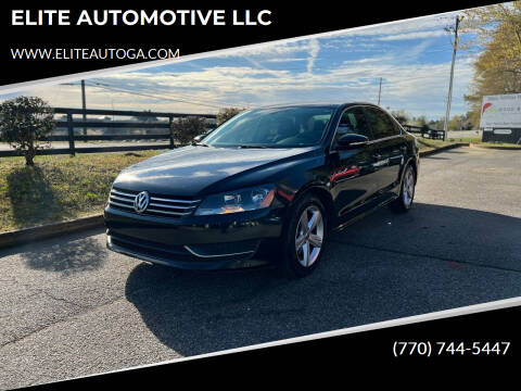 2012 Volkswagen Passat for sale at ELITE AUTOMOTIVE LLC in Alpharetta GA