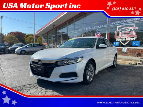 2018 Honda Accord for sale at USA Motor Sport inc in Marlborough MA