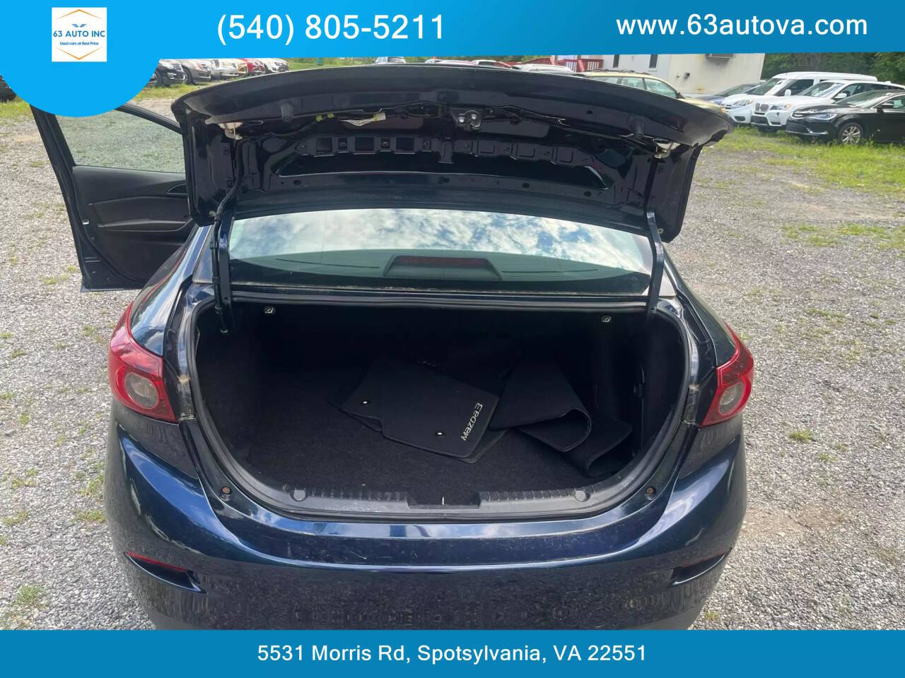 2015 Mazda Mazda3 for sale at 63 Auto Inc in Spotsylvania, VA