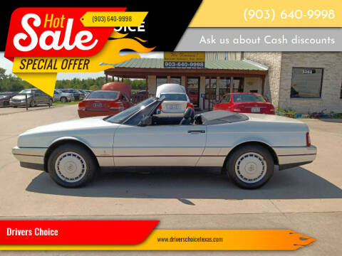 1990 Cadillac Allante for sale at Drivers Choice in Bonham TX