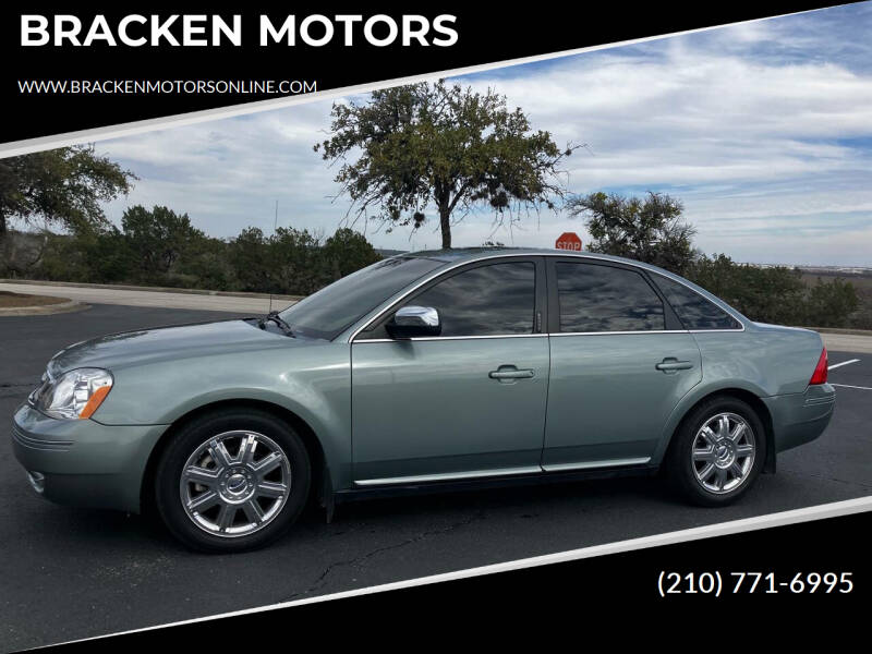 2007 Ford Five Hundred for sale at BRACKEN MOTORS in San Antonio TX