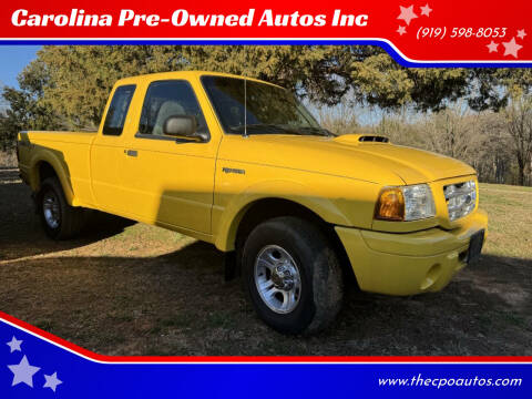2002 Ford Ranger for sale at Carolina Pre-Owned Autos Inc in Durham NC