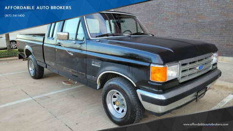 1989 Ford F-150 for sale at AFFORDABLE AUTO BROKERS in Keller TX