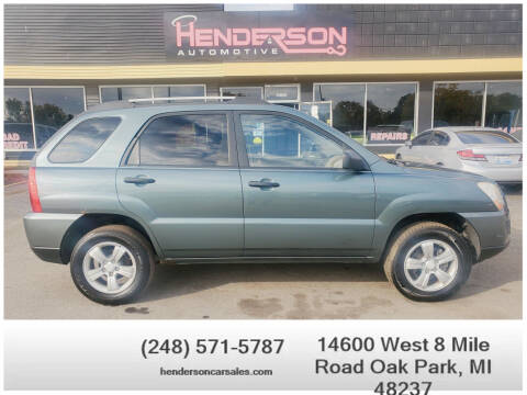 2009 Kia Sportage for sale at Henderson Automotive, LLC in Oak Park MI