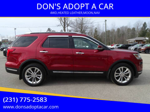 2019 Ford Explorer for sale at DON'S ADOPT A CAR in Cadillac MI