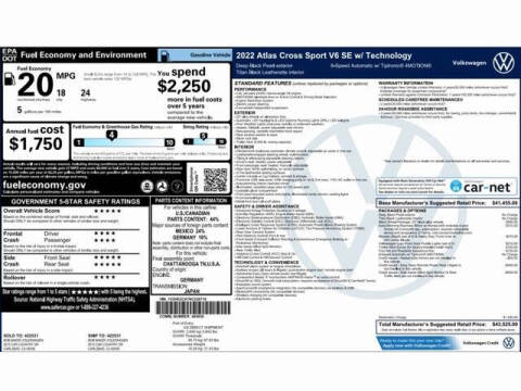 2022 Volkswagen Atlas Cross Sport V6 SE 4Motion