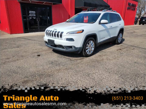 2015 Jeep Cherokee for sale at Triangle Auto Sales in Forest Lake MN
