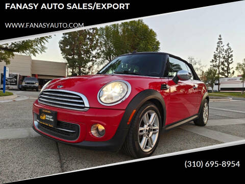 2011 MINI Cooper for sale at FANASY AUTO SALES/EXPORT in Yorba Linda CA