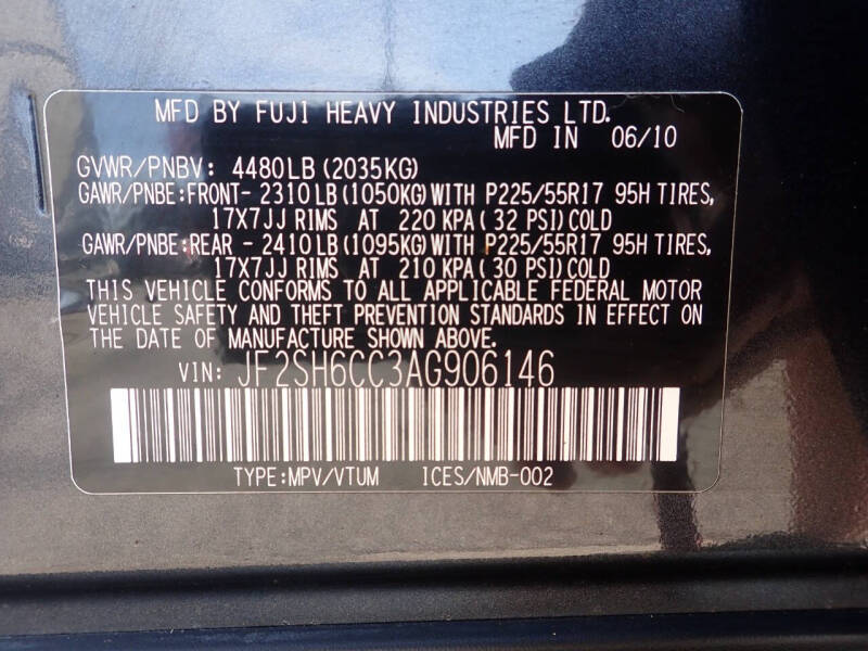 2010 Subaru Forester 2.5X Premium