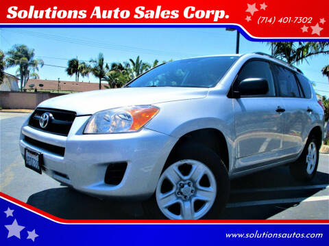 2010 Toyota RAV4 for sale at Solutions Auto Sales Corp. in Orange CA