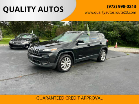 2014 Jeep Cherokee for sale at QUALITY AUTOS in Hamburg NJ