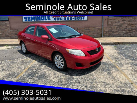 2010 Toyota Corolla for sale at Seminole Auto Sales in Seminole OK