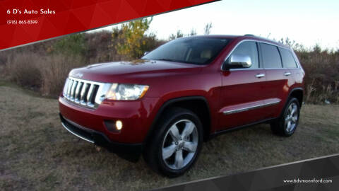 2011 Jeep Grand Cherokee for sale at 6 D's Auto Sales in Mannford OK