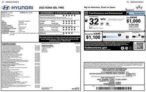 2022 Hyundai Kona SEL