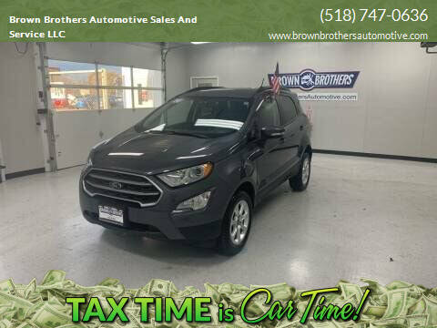 2020 Ford EcoSport for sale at Brown Brothers Automotive Sales And Service LLC in Hudson Falls NY