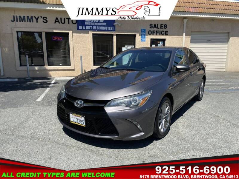 2015 Toyota Camry for sale at JIMMY'S AUTO WHOLESALE in Brentwood CA
