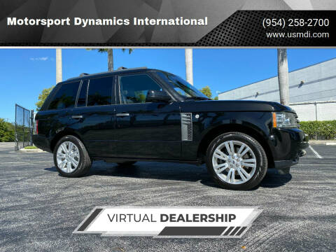 2011 Land Rover Range Rover for sale at Motorsport Dynamics International in Pompano Beach FL