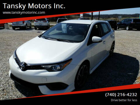 2017 Toyota Corolla iM for sale at Tansky Motors Inc. in Rockbridge OH