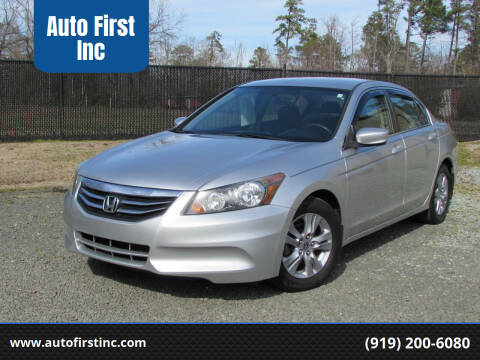2012 Honda Accord for sale at Auto First Inc in Durham NC