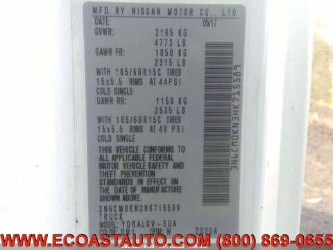 2017 Nissan NV200 SV