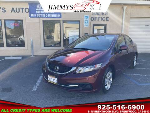 2013 Honda Civic for sale at JIMMY'S AUTO WHOLESALE in Brentwood CA