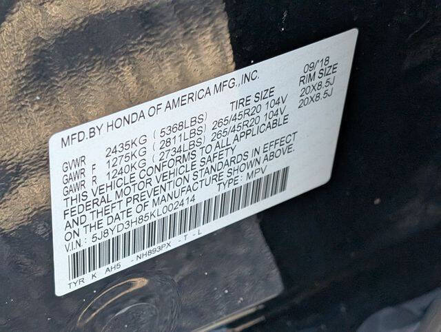 2019 Acura MDX w/Advance