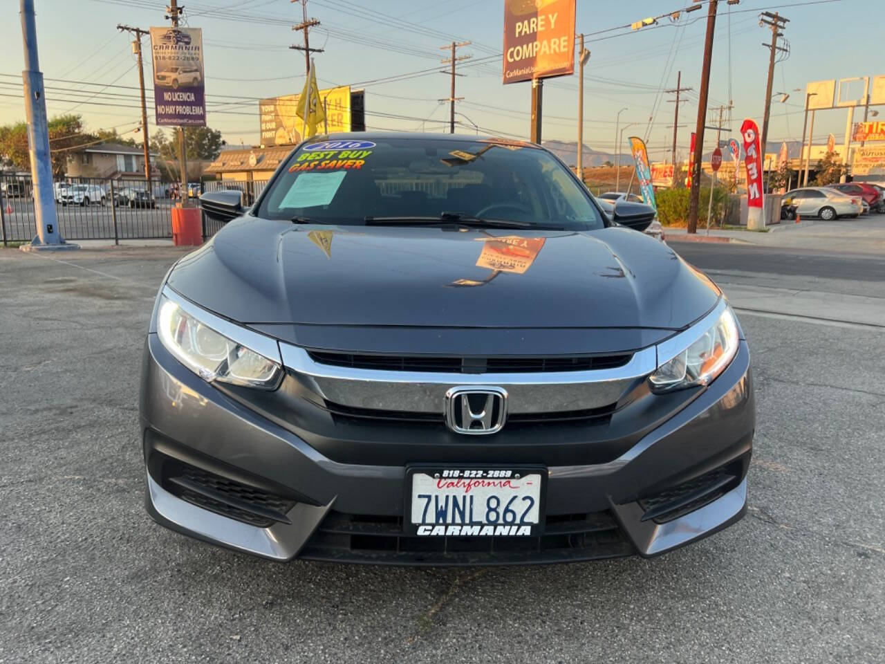 2016 Honda Civic for sale at Carmania in Panorama City, CA