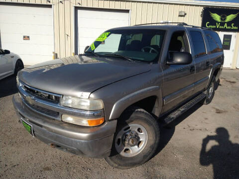 2000 Chevrolet Suburban for sale at Canyon View Auto Sales in Cedar City UT
