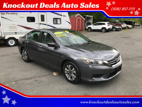 2013 Honda Accord for sale at Knockout Deals Auto Sales in West Bridgewater MA
