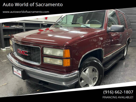 1999 GMC Yukon for sale at Auto World of Sacramento - Elder Creek location in Sacramento CA