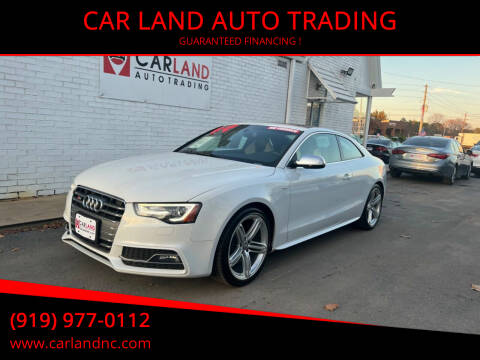 2013 Audi S5 for sale at CAR LAND  AUTO TRADING in Raleigh NC
