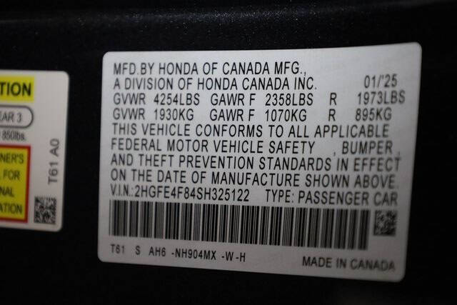 2025 Honda Civic Hybrid Sport