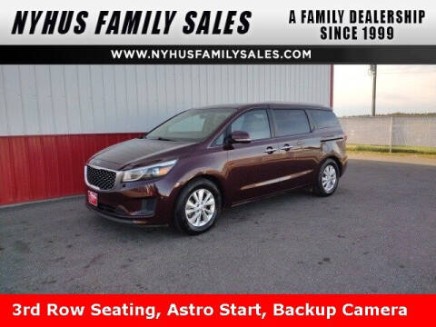 2016 Kia Sedona for sale at Nyhus Family Sales in Perham MN