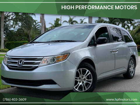 2011 Honda Odyssey for sale at HIGH PERFORMANCE MOTORS in Hollywood FL