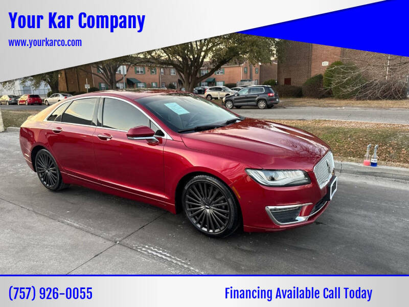 2017 Lincoln MKZ for sale at Your Kar Company in Norfolk VA