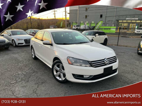 2015 Volkswagen Passat for sale at All American Imports in Alexandria VA