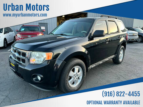 2010 Ford Escape for sale at Urban Motors in Sacramento CA