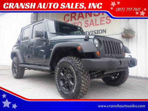 2007 Jeep Wrangler Unlimited for sale at CRANSH AUTO SALES, INC in Arlington TX