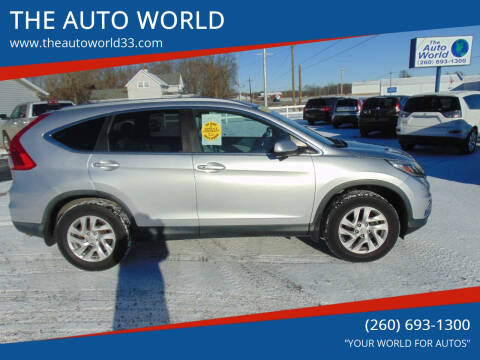 2016 Honda CR-V for sale at THE AUTO WORLD in Churubusco IN