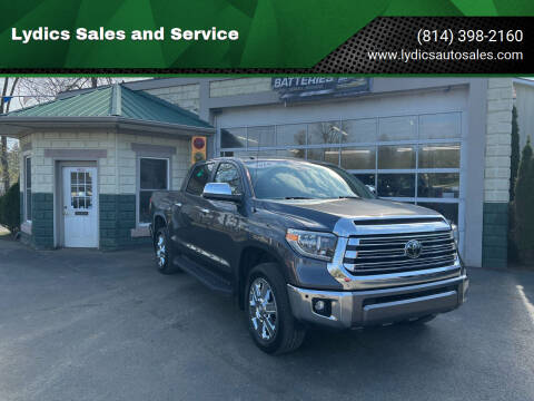 2019 Toyota Tundra for sale at Lydics Sales and Service in Cambridge Springs PA