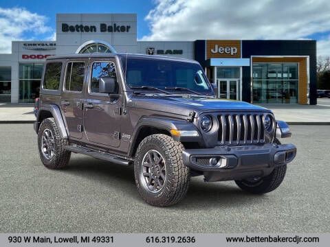 2021 Jeep Wrangler Unlimited for sale at Betten Baker Chrysler Dodge Jeep Ram in Lowell MI