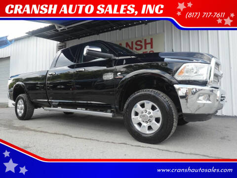 2015 RAM 2500 for sale at CRANSH AUTO SALES, INC in Arlington TX