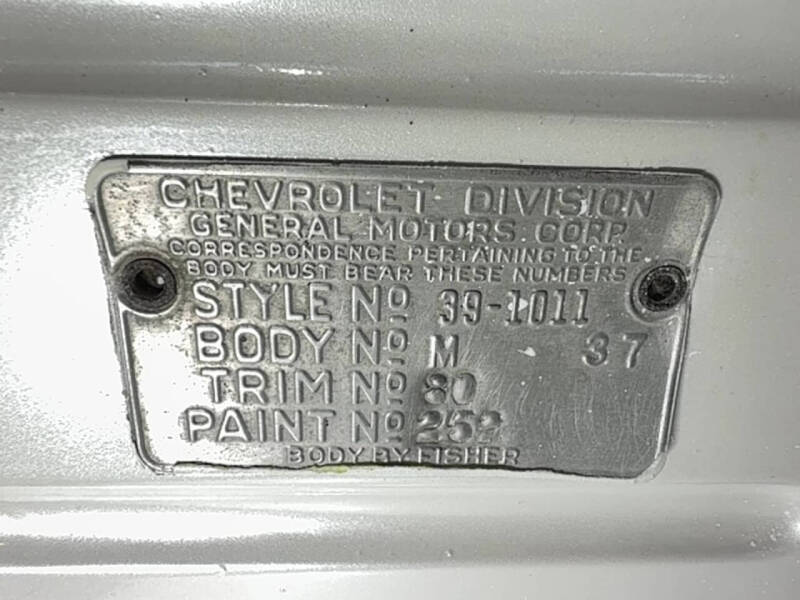 1939 Chevrolet Master Deluxe