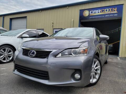 2013 Lexus CT 200h for sale at Carcoin Auto Sales in Orlando FL