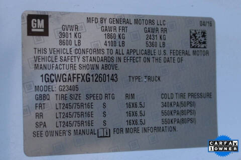 2016 Chevrolet Express 2500