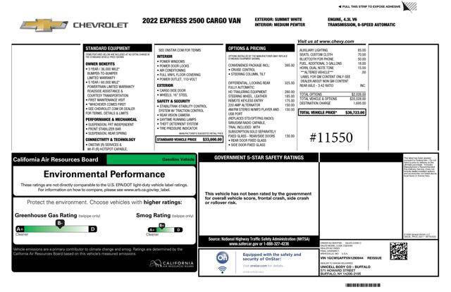 2022 Chevrolet Express 2500