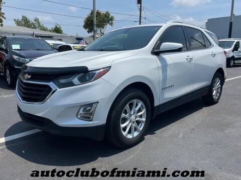 2018 Chevrolet Equinox for sale at AUTO CLUB OF MIAMI, INC in Miami FL