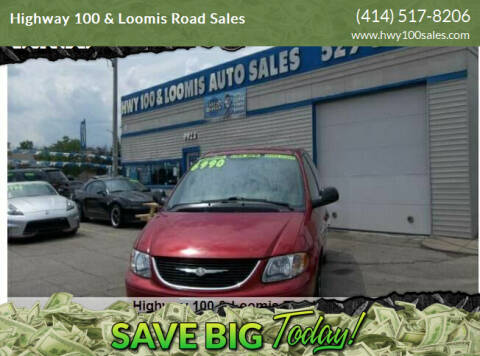 2003 Chrysler Town and Country for sale at Highway 100 & Loomis Road Sales in Franklin WI