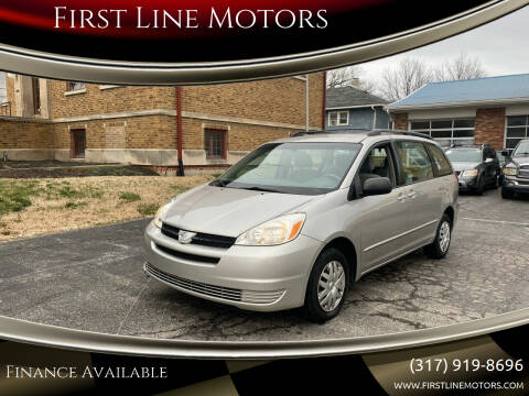 2005 Toyota Sienna for sale at First Line Motors in Brownsburg IN
